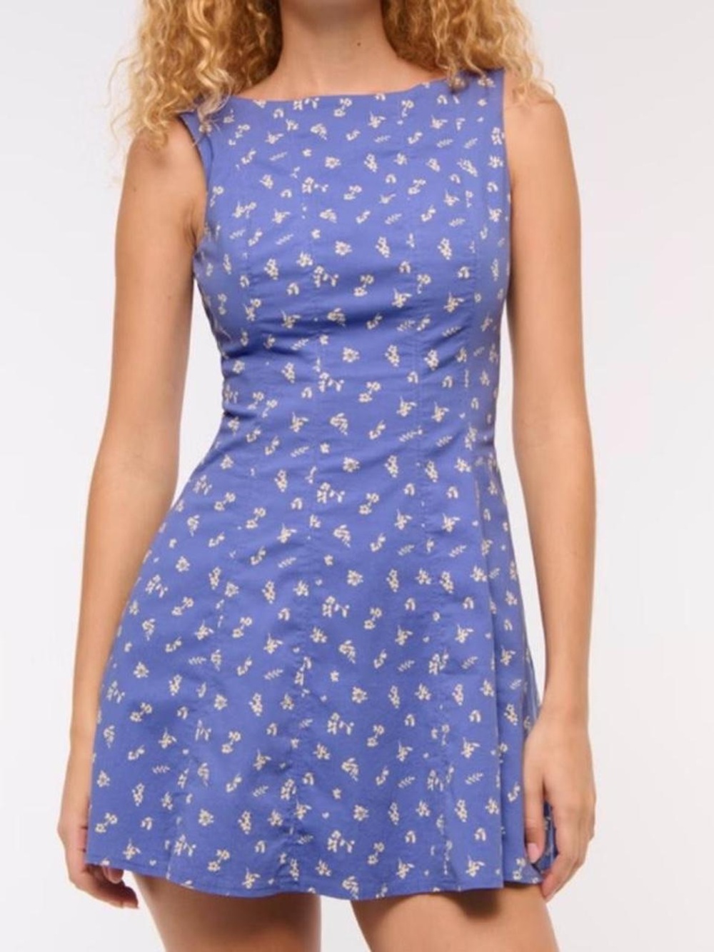 The A&F Mila High-Neck Stretch Mini Dress